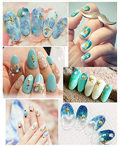 1 Box Seashell Starfish Mermaid 3 D Decorations Ocean Nail Deco