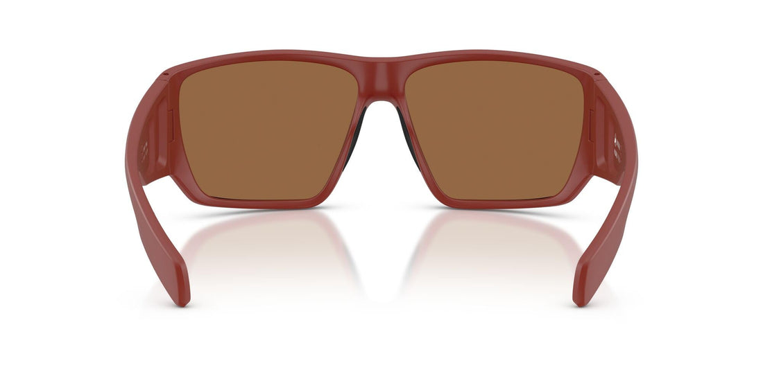 Native Eyewear Men's XD9047 Sightcaster II Rectangular Sunglasses, Red Bluff/Bronze Mirrored Polarized, 64 mm