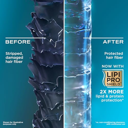 OGX Clarifying Strength + Rosemary Mint Shampoo, Clarifying Shampoo Visibly Helps Remove Oil & Residue to Clear Away Buildup from Oily Hair, Sulfate-Free Surfactants, 13 fl. oz