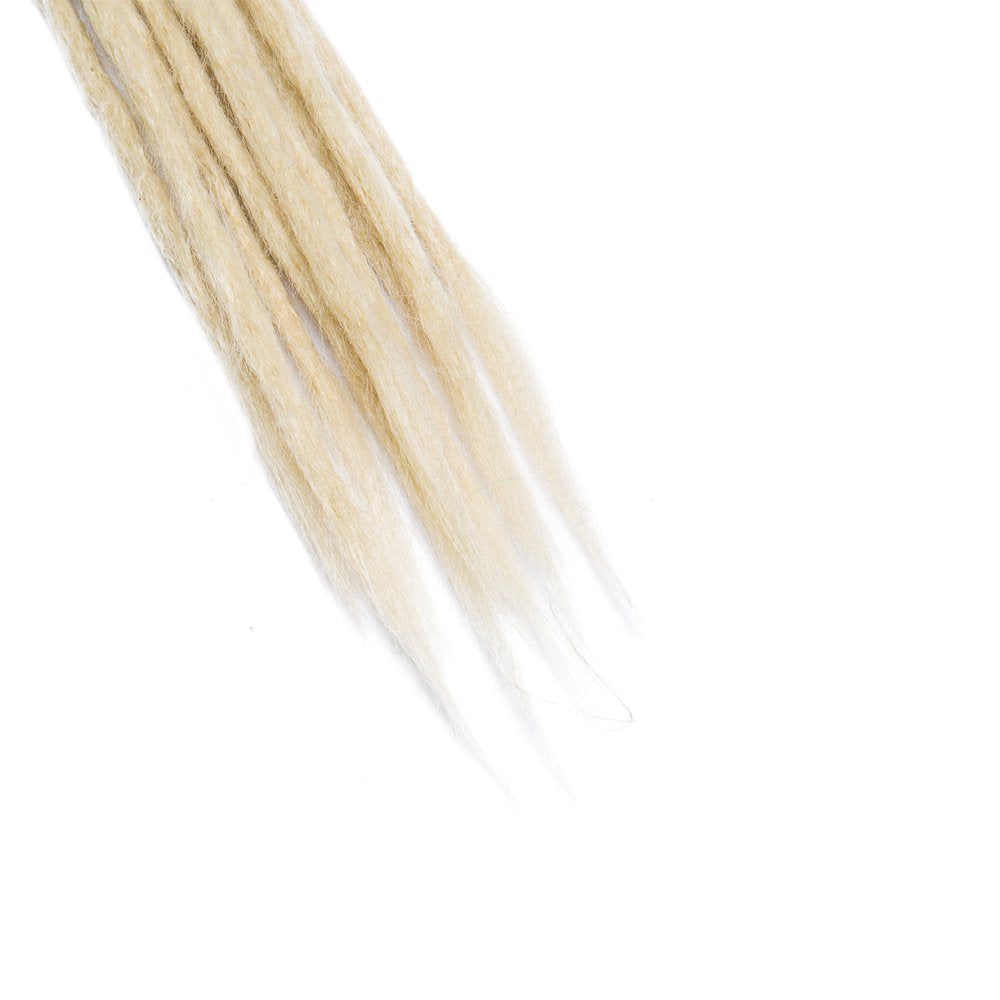 20 Dreadlock Extension Ombre For Hip-Hop Synthetic Heat Resistant Crochet Braiding Hair Handmade Reggae Extension Twist Braiding Hairpiece Box Braid For Man Women(10strands/2packs,bleach blonde)