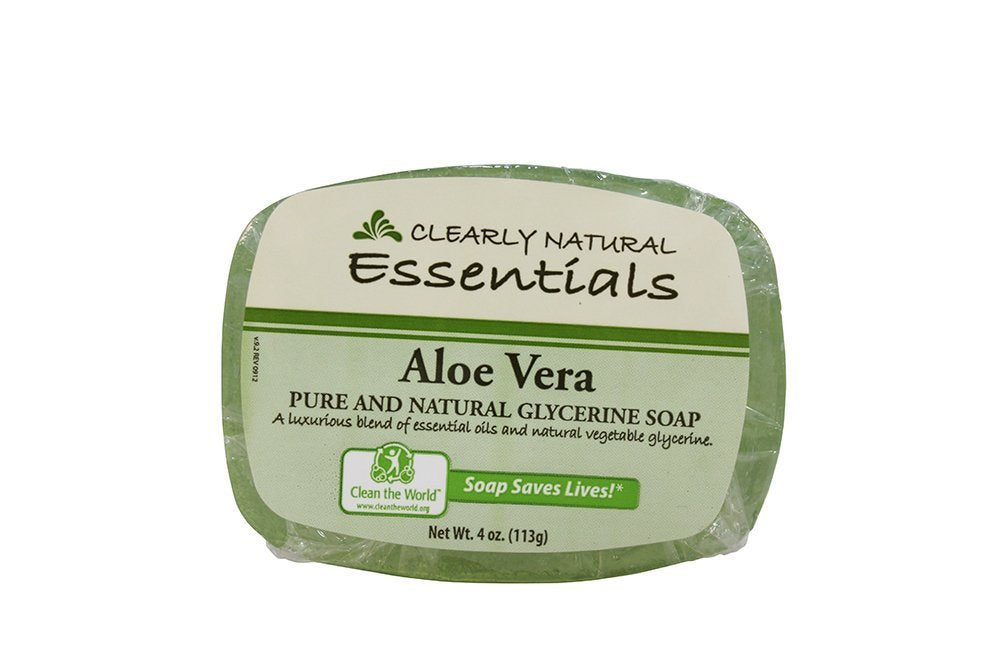 Clearly Natural: Glycerine Soap, Aloe Vera 4 oz (8 pack)
