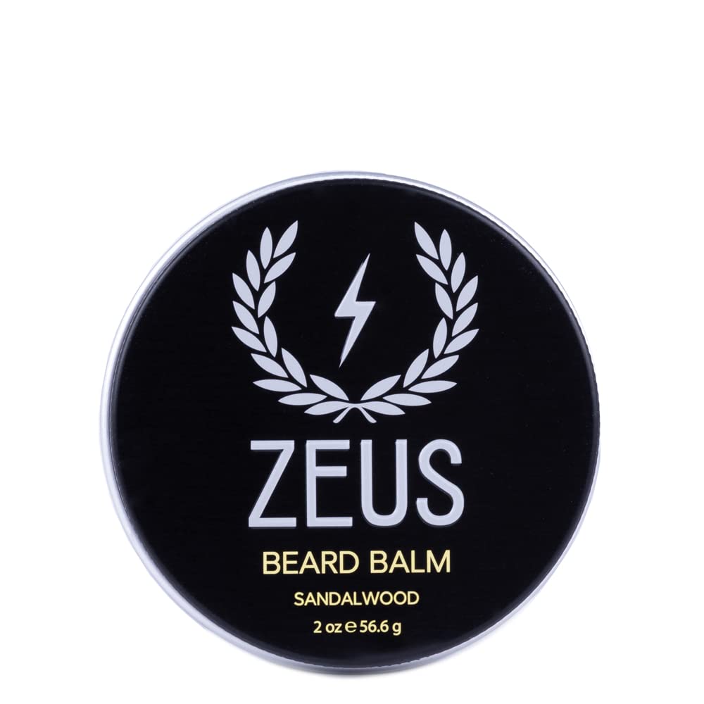 ZEUS Conditioning Beard Balm, Sandalwood, 2 Ounce