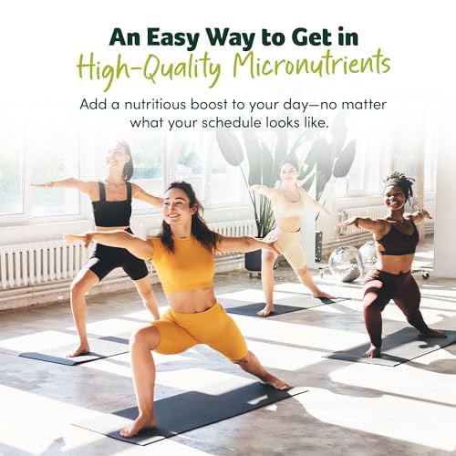 Purely Inspired Organic Green Powder Smoothie Mix, Unflavored (24 Servings) - Probiotics for Digestive Health with Spirulina & Chlorella for Gut Health - Vegan & Gluten-Free