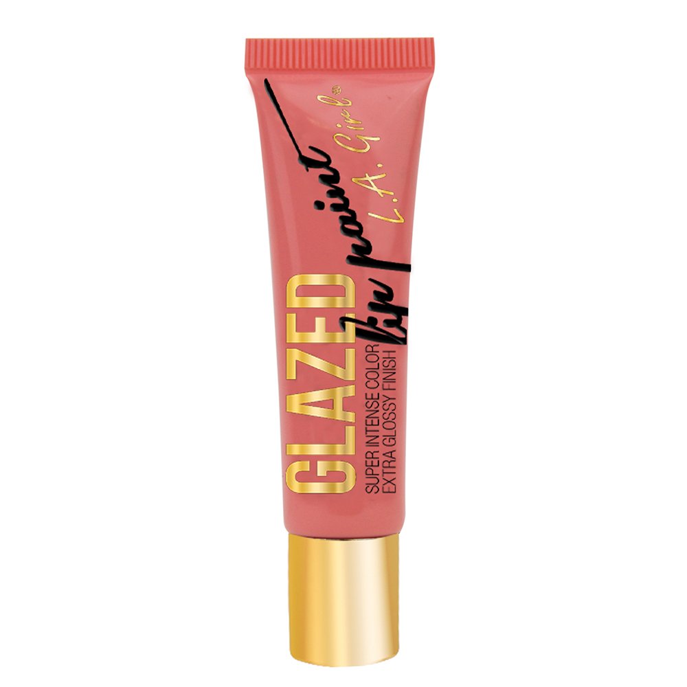 L.A. Girl Glazed Lip Paint, Peony, 0.4 Ounce (Pack of 3)