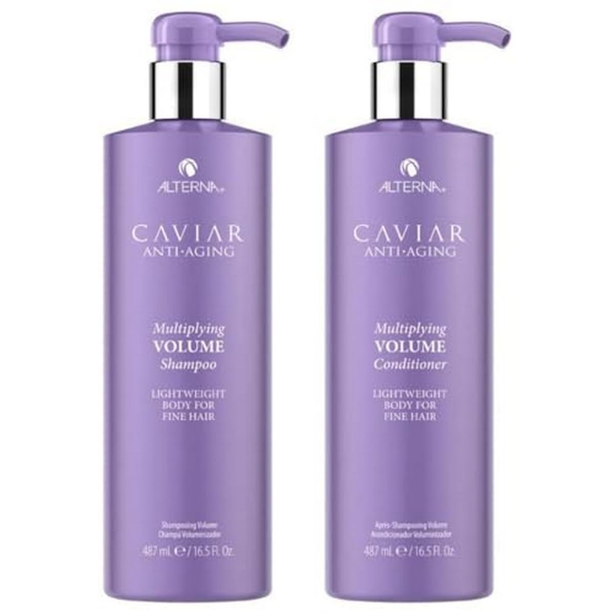 Alterna Haircare CAVIAR Anti-Aging Multiplying Volume Shampoo and Conditioner 16.5 oz | For Fine, Thin Hair | Create Instant Volume and Thickness | Sulfate Free