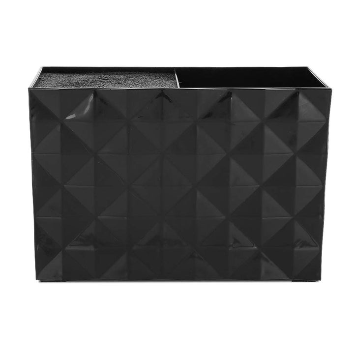 ZJchao Double Case Professional Salon Stylish Hairdresser Scissor Combs Clips Storage Case Hairdressing Tools Accessories Holder Rack Shears Rack for Pet Groomer (Black)