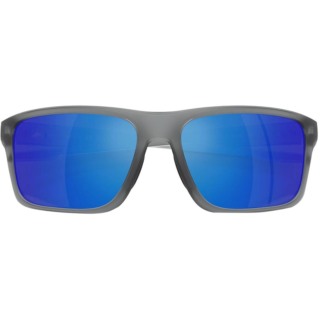 Native Eyewear Men's XD9043 Tavern Square Sunglasses, Matte Smoke Crystal/Blue Mirrored Polarized, 57 mm