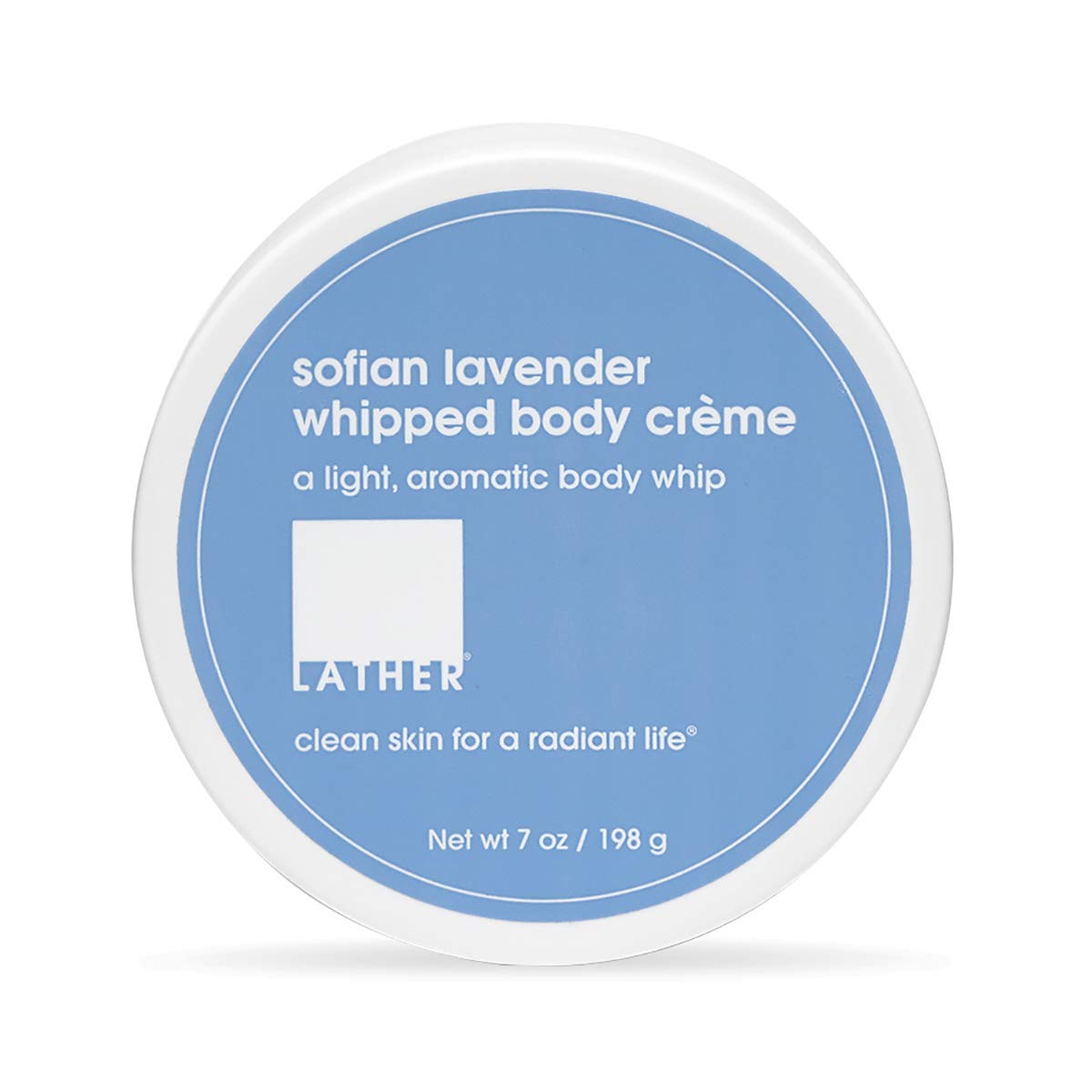 LATHER Sofian Lavender Body CrÃƒ¨me, 7 Ounce - Light, Aromatic Body Lotion with Shea Butter