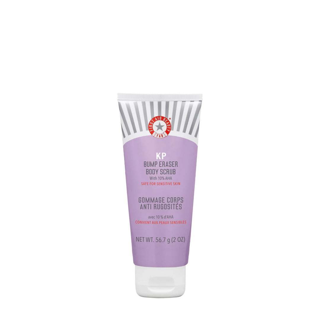 First Aid Beauty - KP Bump Eraser Body Scrub with 10% AHA, Keratosis Pilaris Skin Exfoliator with Glycolic and Lactic acids, Helps Reduce Chicken Skin Bumps, Safe for Sensitive Skin, 2 oz