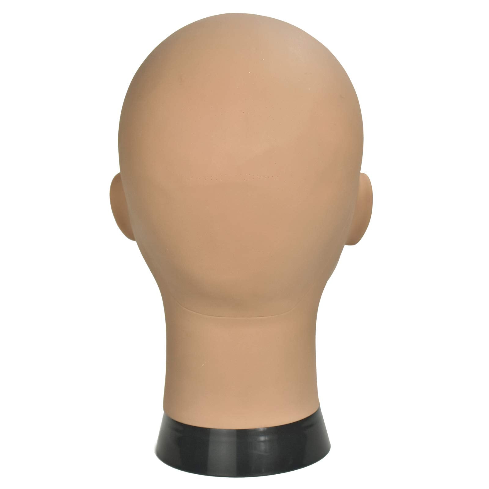 Ba Sha Afro Cosmetology Mannequin Head Bald Manikin head for Wigs Making Wig Display Hat Display Glasses Display with Free Clamp
