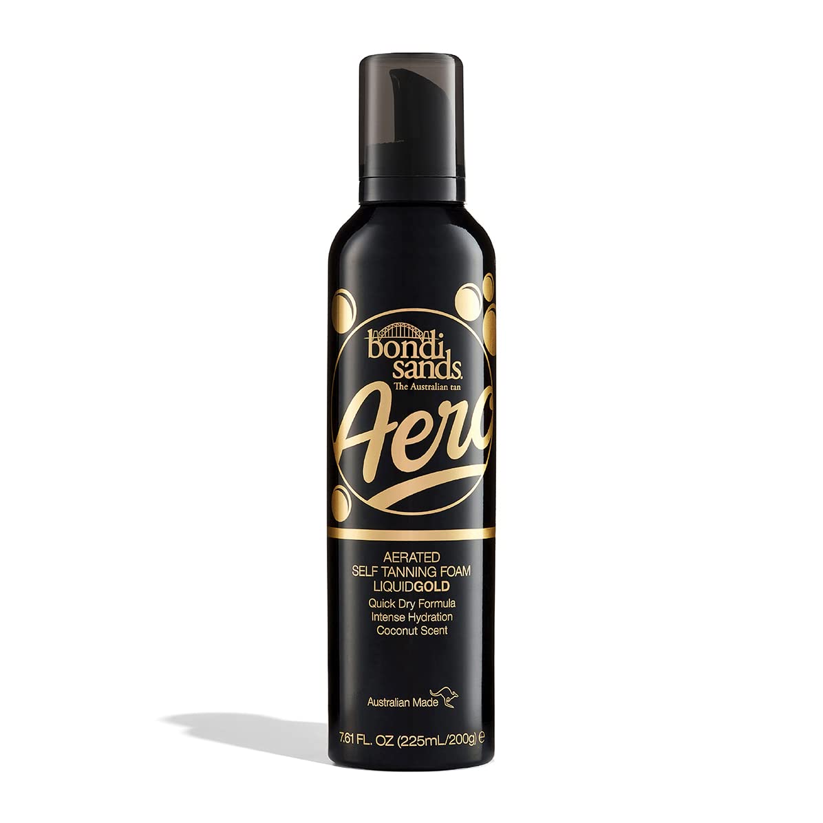 Bondi Sands Aero Liquid Gold Self Tanning Foam | Lightweight + Quick Dry Aerosol Formula Gives Skin a Long-Lasting Golden Tan | 7.61 Oz/225 mL