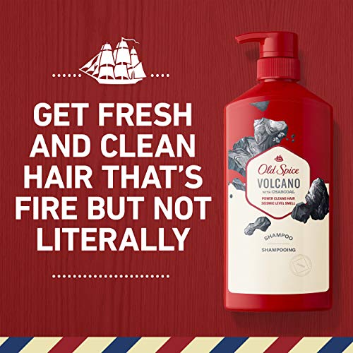Old Spice Charcoal Shampoo for Men, 21.9 Oz Each, Twin Pack