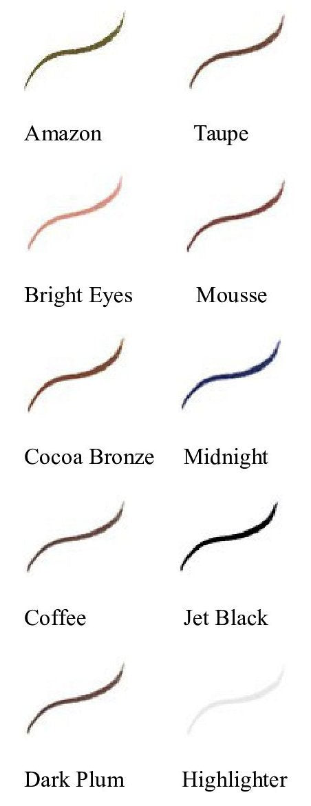 Jet Black : Jolie Cosmetics Slim Eye Pencil Liner - Soft, Creamy Formula (Jet Black)