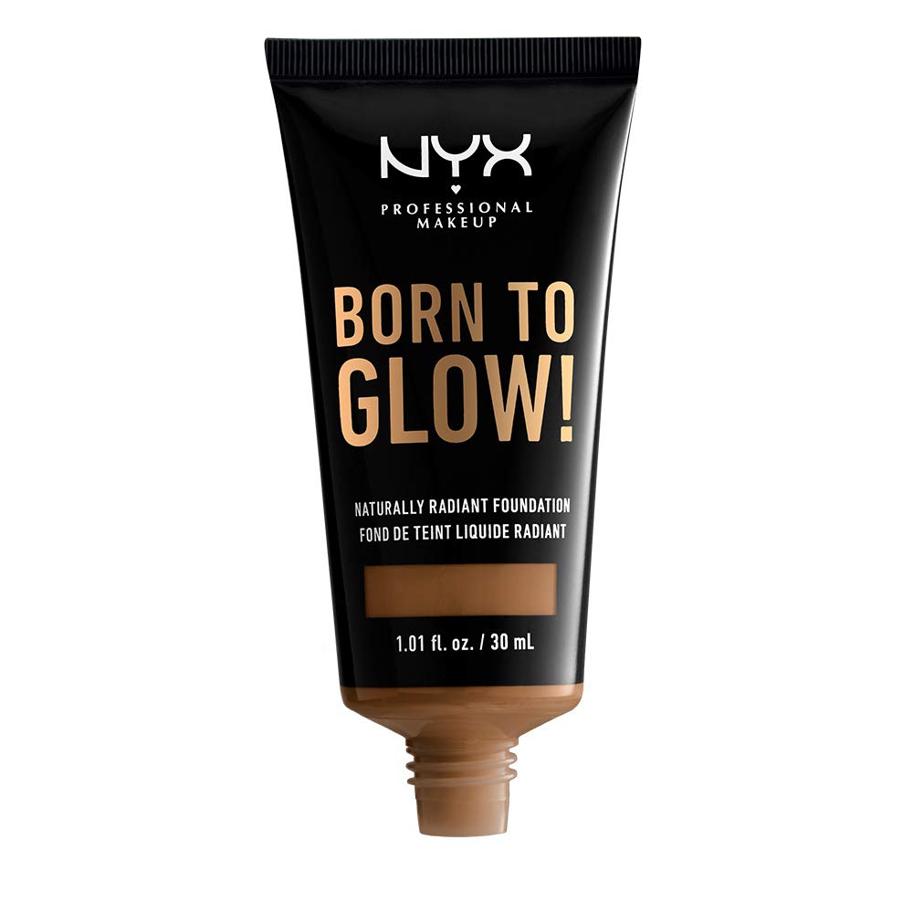 NYX PROFESSIONAL MAKEUP Born To Glow Naturally Radiant Foundation, Medium Coverage - Sienna