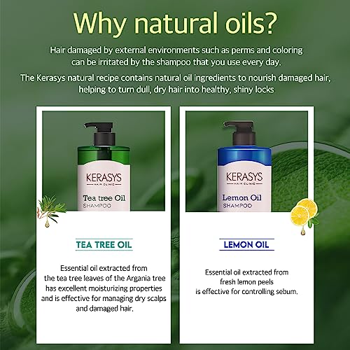 Kerasys Hair Clinic Tea Tree Oil 33.8 fl oz / 1L (Conditioner, 1-Pack)