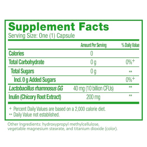 Culturelle Daily Probiotic Capsules For Men & Women, Most Clinically Studied Probiotic Strain, Digestive & Gut Health, Supports Occasional Diarrhea, Gas & Bloating, 1 Month Supply, 30 CT