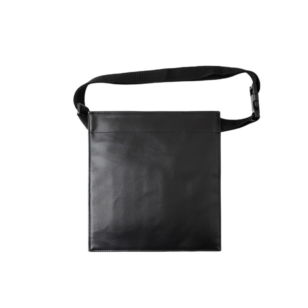 Professional 22 Pockets PU Leather Cosmetic Makeup Brush Bag Case Holder with Belt Strap, Brushes Not Included