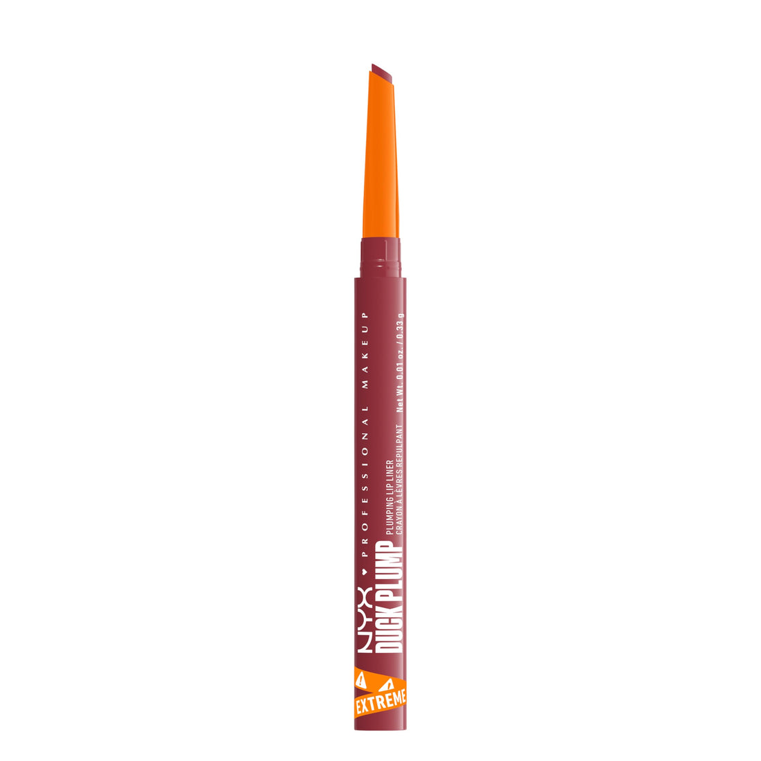 NYX PROFESSIONAL MAKEUP Duck Plump Plumping Lip Liner, Matte Pencil With Up To 10HR Wear, Flirty Flip (Pink Lip Liner)
