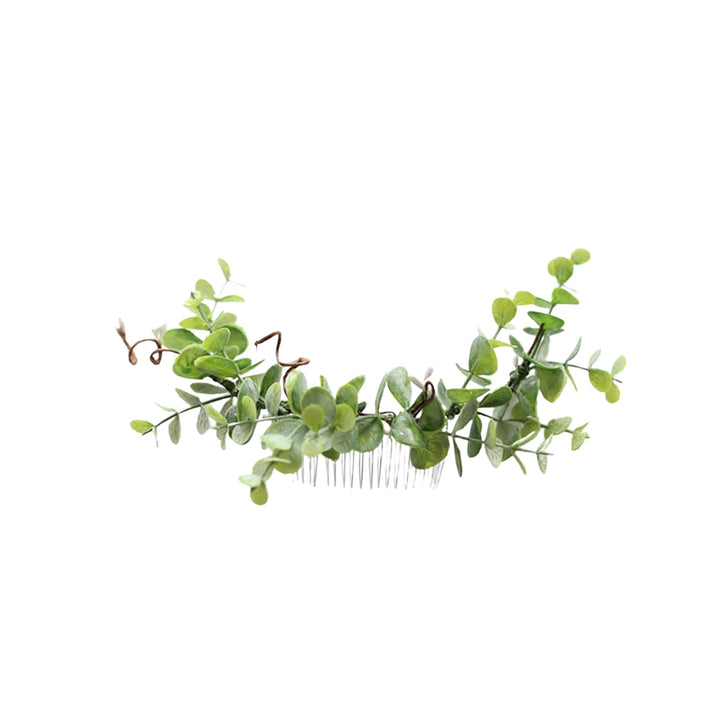 FIDDY898 Bridal Hair Comb Greenery Headpiece Greenery Comb Leafy Comb Wedding Accessories