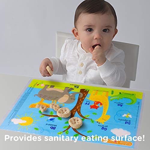 Neat Solutions Table Topper Disposable Stick-on Placemats in Reusable Package, Gender Neutral, 12 x 18, 60 Count (Pack of 1) (Styles May Vary)