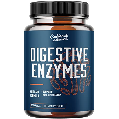 Digestive Enzyme Supplements for Gut Health - Pancreatin Digestive Enzymes for Digestion Upset Stomach Relief and Leaky Gut Repair - Pure Enzymes Digestion Supplement Women and Men