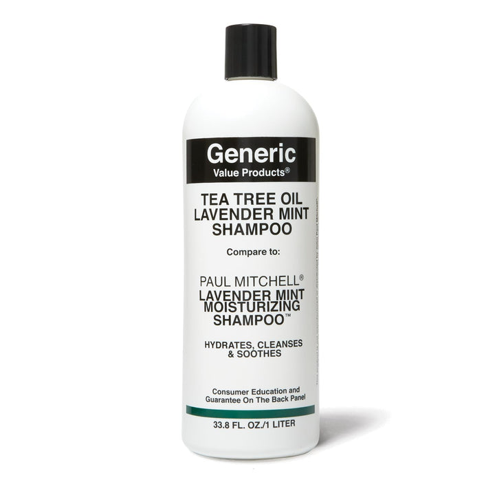 Generic Value Products Lavender Shampoo with Tea Tree Oil, Invigorating Fragrance, Soothes Scalp, Rich Lather, 33.8 Oz