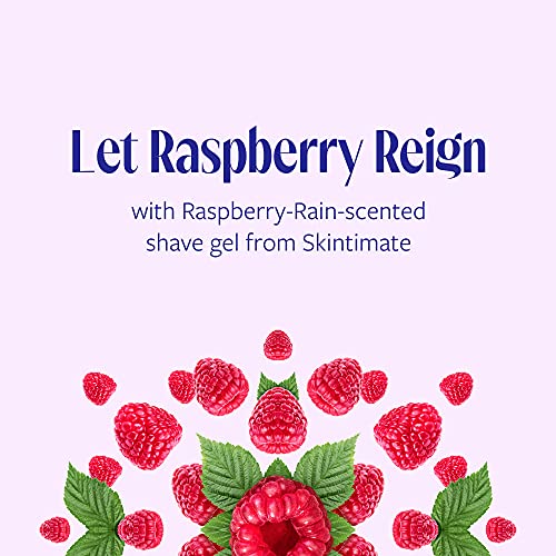 Skintimate Raspberry Rain Shave Gel for Women, 6 Pack | Skintimate Shaving Cream for Women, Womens Shaving Cream, Shave Cream, Shaving Foam, Womens Shave Gel, Pack of 6, 7oz each