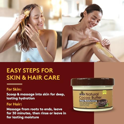 OKAY 100% NATURAL COCOA BUTTER SMOOTH 7oz/198gr