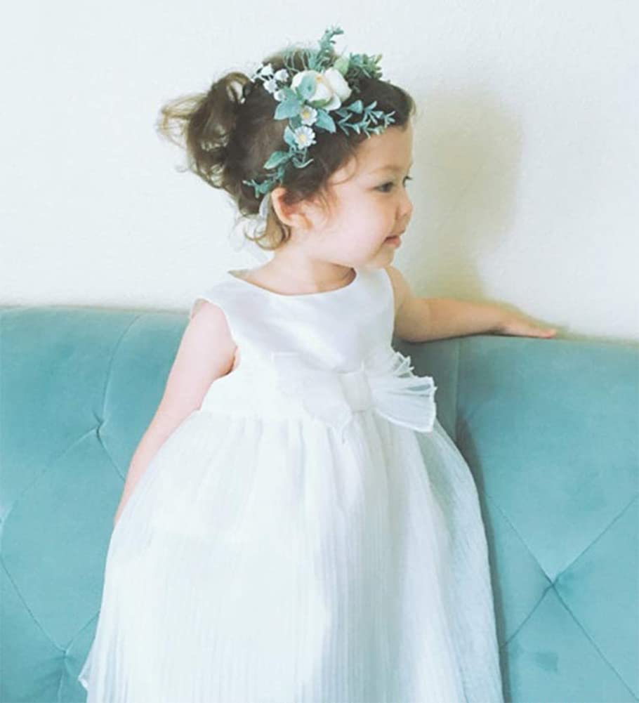 FIDDY898 Floral Crown Green Head Piece Bridal Accessories Wedding Crown (Head-Comb)