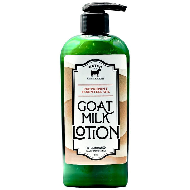 Bates Family Farm Goat Milk, Essential Oil, and Shae Butter Lotion 8 oz (Peppermint)