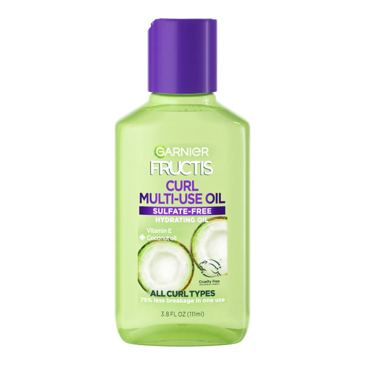 Garnier, Fructis Curl Multi-Use Hydrating Oil for All Curl Types, 3.8 Fl Oz
