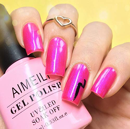 AIMEILI Shellac Soak Off UV LED Gel Nail Polish - Tutti Fruiti (002) 10 ml