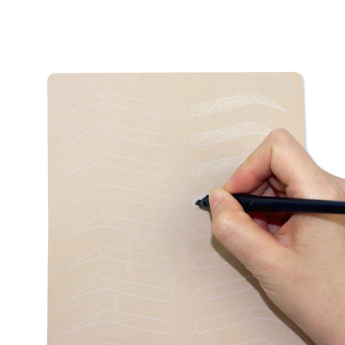 Guapa 18U Shape Disposable Microblading Pen with 0.15mm Needle Blades with Pigment Sponge Eyebrows Permanent Makeup Tools (5pcs 0.15mm U18 Pens)