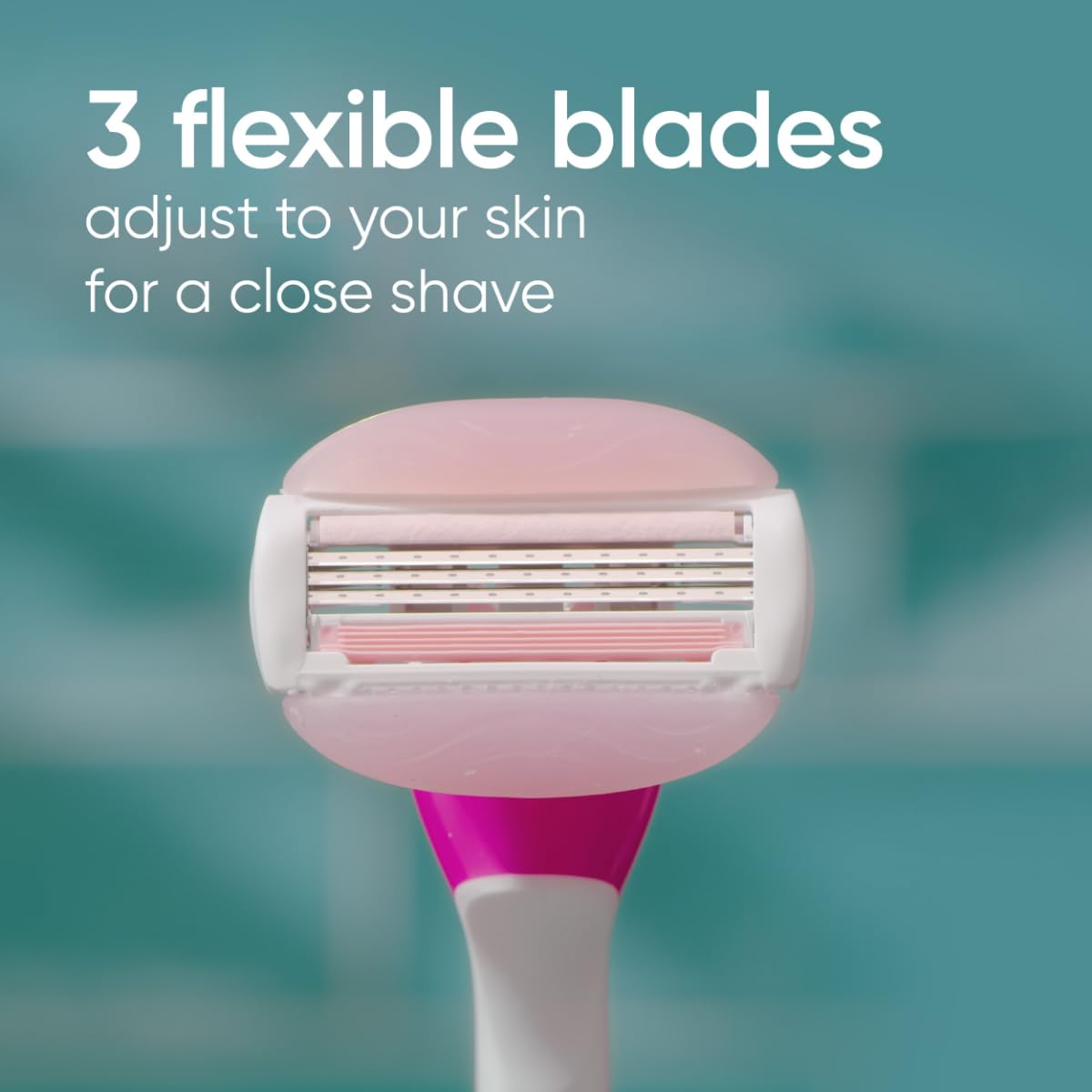 Gillette Venus Women's Comfortglide 3 Blade Disposable Razor, White Tea, 2 Count