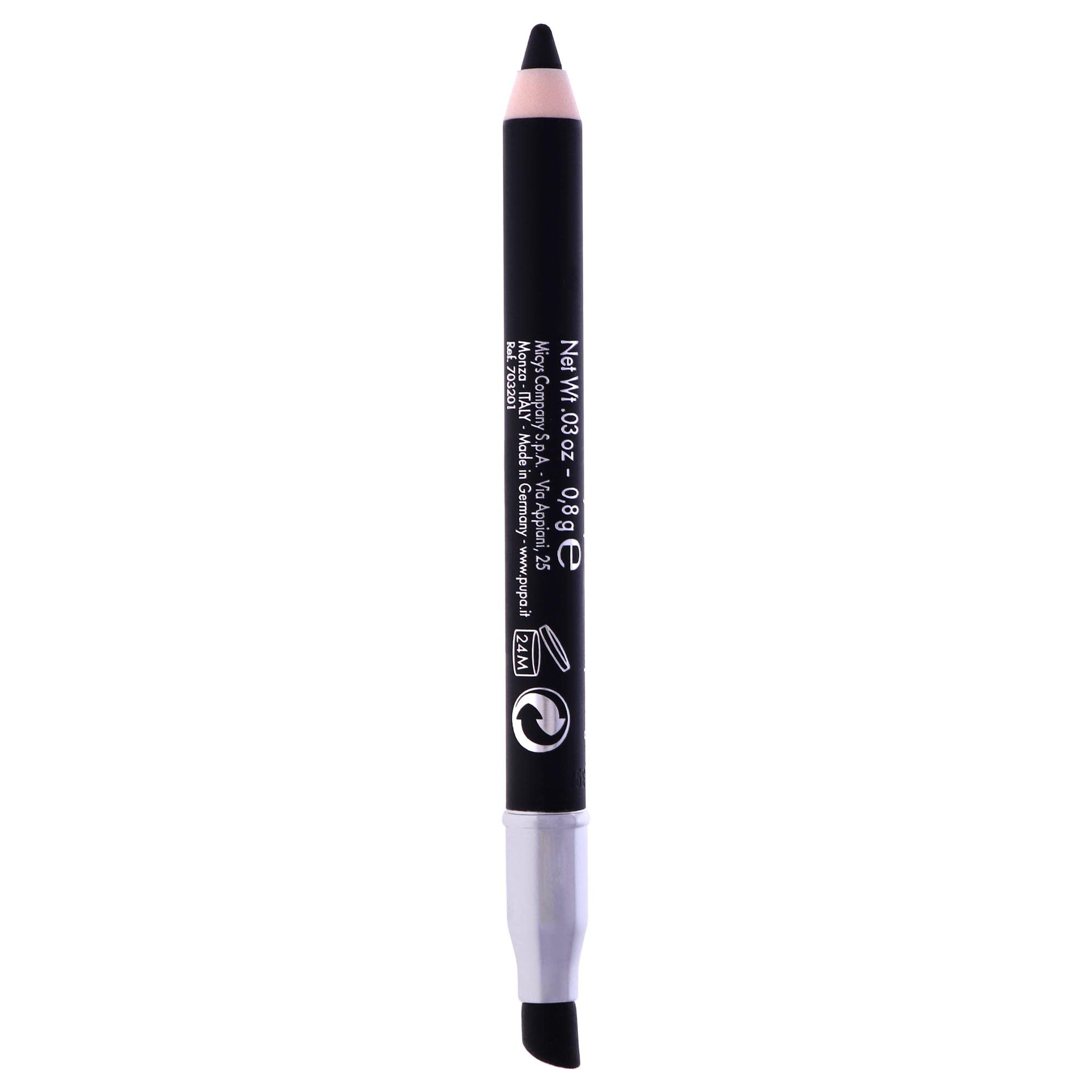 Pupa Milano Multi-Play Triple Purpose Eye Pencil - Eyeliner To Perfectly Line The Eyes - Intensifying Look - Eyeshadow For Perfectly Blendable Pure Color - 09 Black - 0.04 Oz