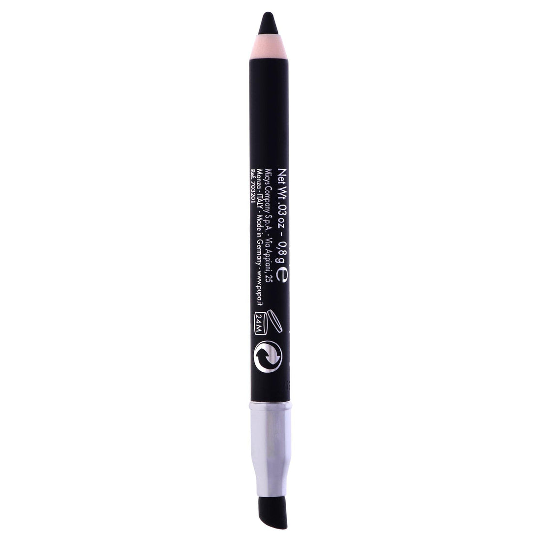 Pupa Milano Multi-Play Triple Purpose Eye Pencil - Eyeliner To Perfectly Line The Eyes - Intensifying Look - Eyeshadow For Perfectly Blendable Pure Color - 09 Black - 0.04 Oz