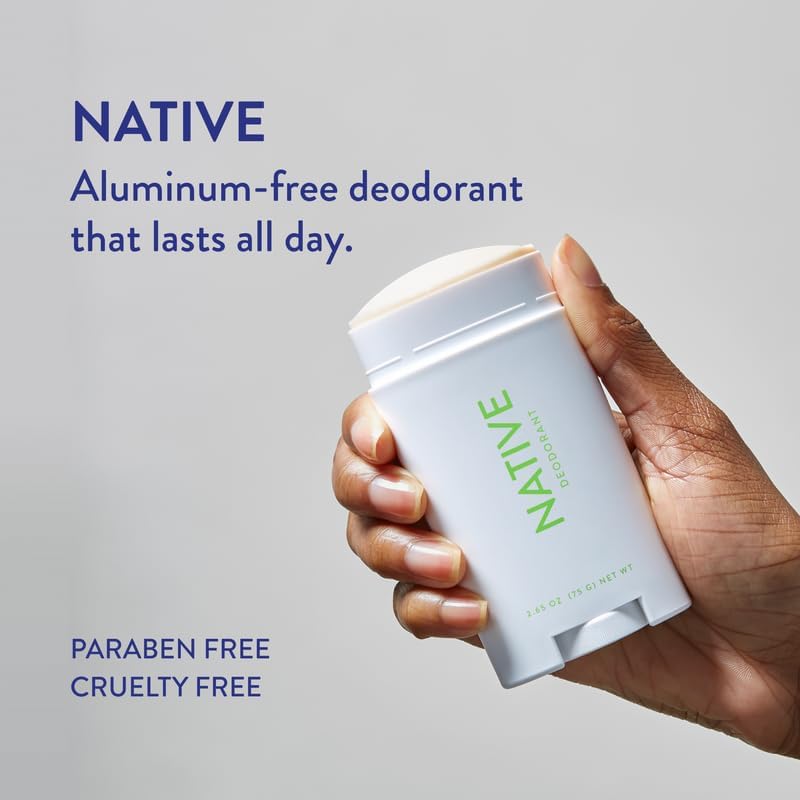Native Deodorant- Natural Deodorant for Women and Men - Baking Soda Free - Contains Probiotics - Aluminum Free & Paraben Free, Naturally Derived Ingredients - Cucumber & Mint (Sensitive)