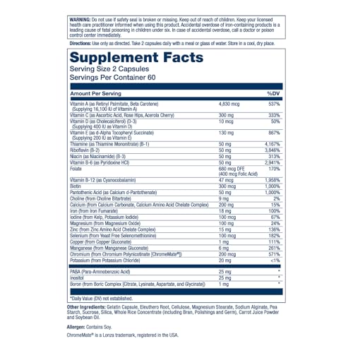 Solaray Multi Energy Two Daily, Capsule (Btl-Plastic) | 120ct