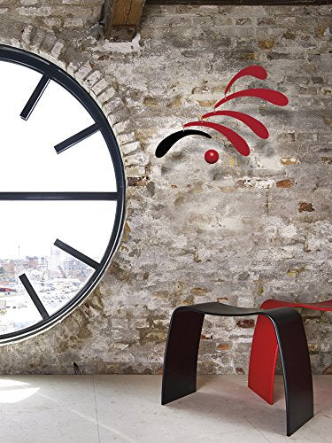 Flowing Rhythm Red Hanging Mobile - 18 Inches - Handmade in Denmark by Flensted