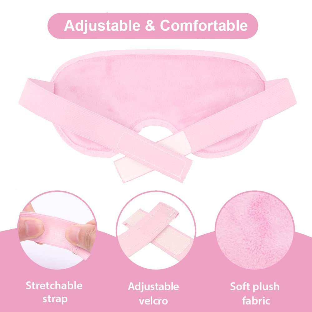 Reusable Eye Mask with Gel Beads for Hot Cold Therapy, Flexible and Non Toxic Cold Face Eye Mask for Swollen Eyes,Dry Eyes and Headache Relief