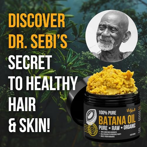 Vie Naturelle 100% Pure Batana Oil for Hair Growth from Honduras – Organic Raw Unrefined – Natural Moisturizer for Skin & Hair – Traditionally Cold-Pressed from Honduran Palm Nut