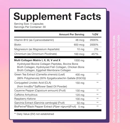 Obvi Collagenic Burn | Supports Metabolism, Energy, Focus | Collagen Peptide-Infused Thermogenic Supplement | Supports Curbing Cravings, Supports Healthy Hair, Skin, Nails, Joints | 30 Servings