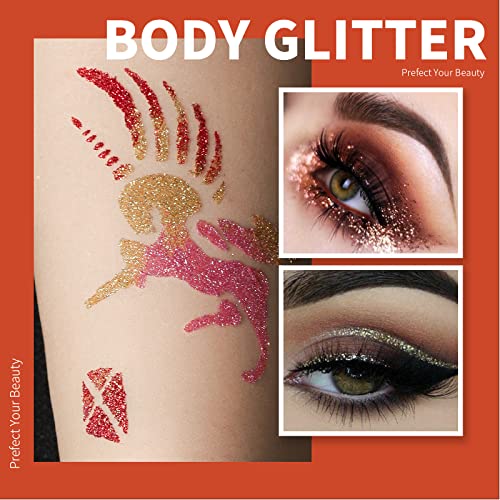 Teenitor Fine Glitter, Glitter for Nails Art, Extra Fine Glitter, Festival Glitter,5g*12