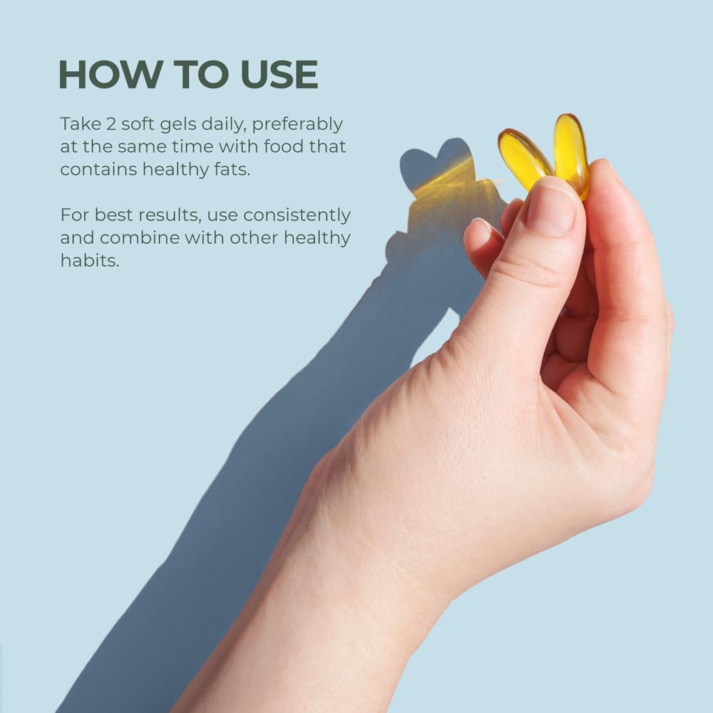 Primal Harvest Omega 3 Fish Oil Supplements, 30 Servings Soft Gels Capsules w/ 1000mg EPA + DHA Supplements, No Fishy Burps Non-GMO Omega 3 Fatty Acid