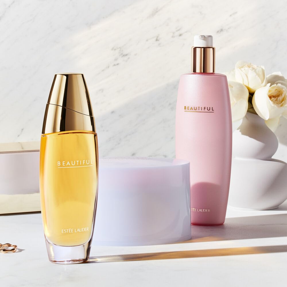 Estée Lauder Beautiful Perfumed Body Lotion with Notes of Rose, Lily, Tuberose & Orange Flower, 8.4 Fl Oz