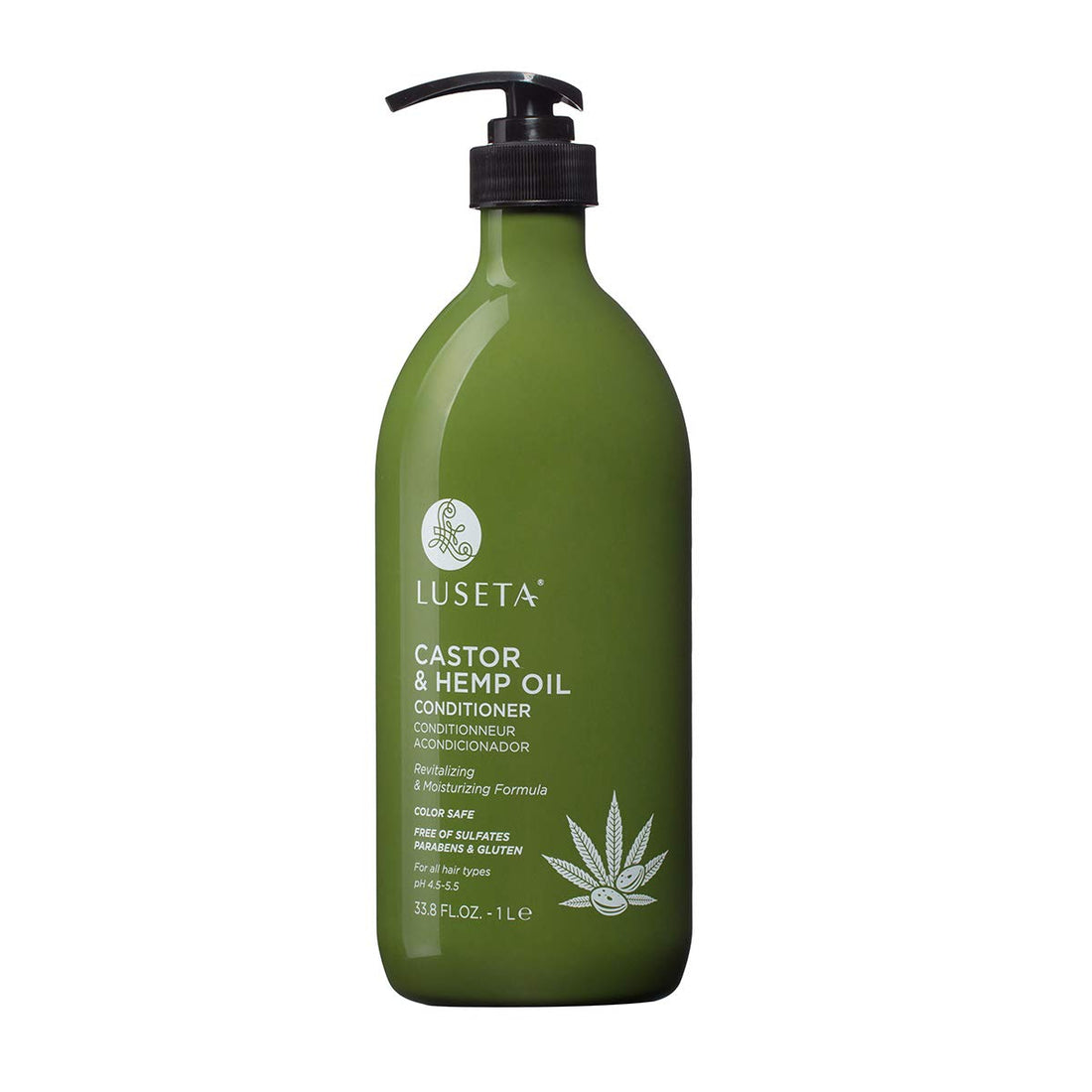 Luseta Castor & Hemp Oil Conditioner for Hair Growth, Hair Loss/Repair, Thickens & Enriches Thinning 33.8oz