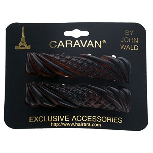 Caravan Small 4 Style Barrette Pair Model No. 434/2