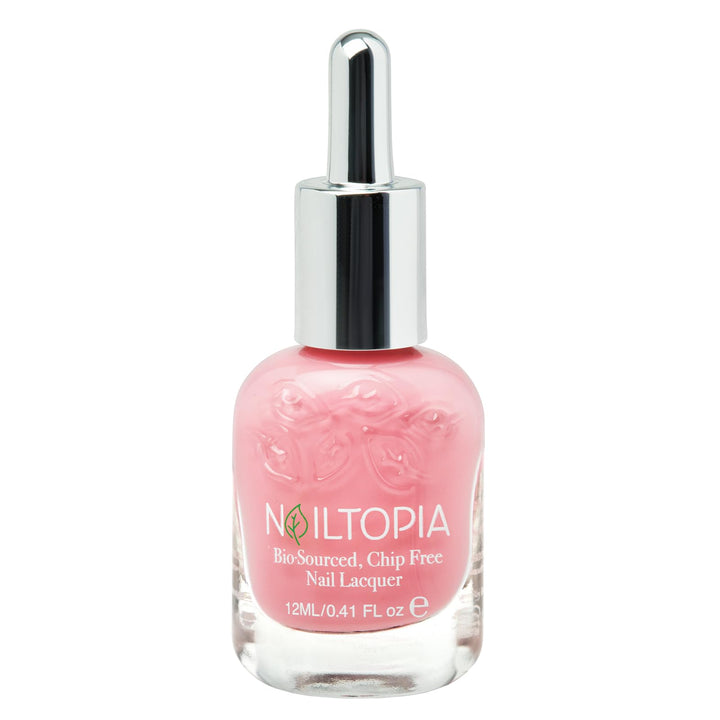 Nailtopia - Plant-Based Chip Free Nail Lacquer - Non Toxic, Bio-Sourced, Long-Lasting, Strengthening Polish - Uptown Girl (Light Pink) - 0.41oz