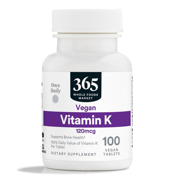 365 by Whole Foods Market, Vitamin K 120 MCG, 100 Tablets