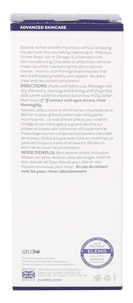 ELEMIS Nourishing Omega-Rich Cleansing Oil; Skin Conditioning Cleansing Oil, 6.5 Fl Oz